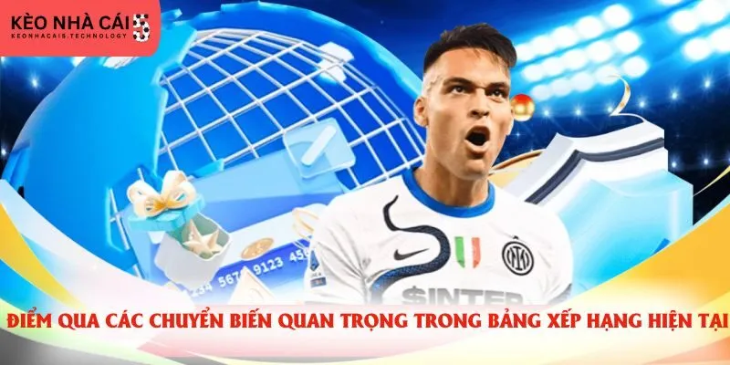 Điểm qua các chuyển biến quan trọng trong bảng xếp hạng hiện tại